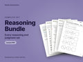 Reasoning Bundle, every reasoning and judgment set: cover showing real pages from the set