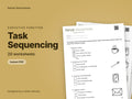 Task Sequencing, 20 worksheets: cover showing real pages from the set