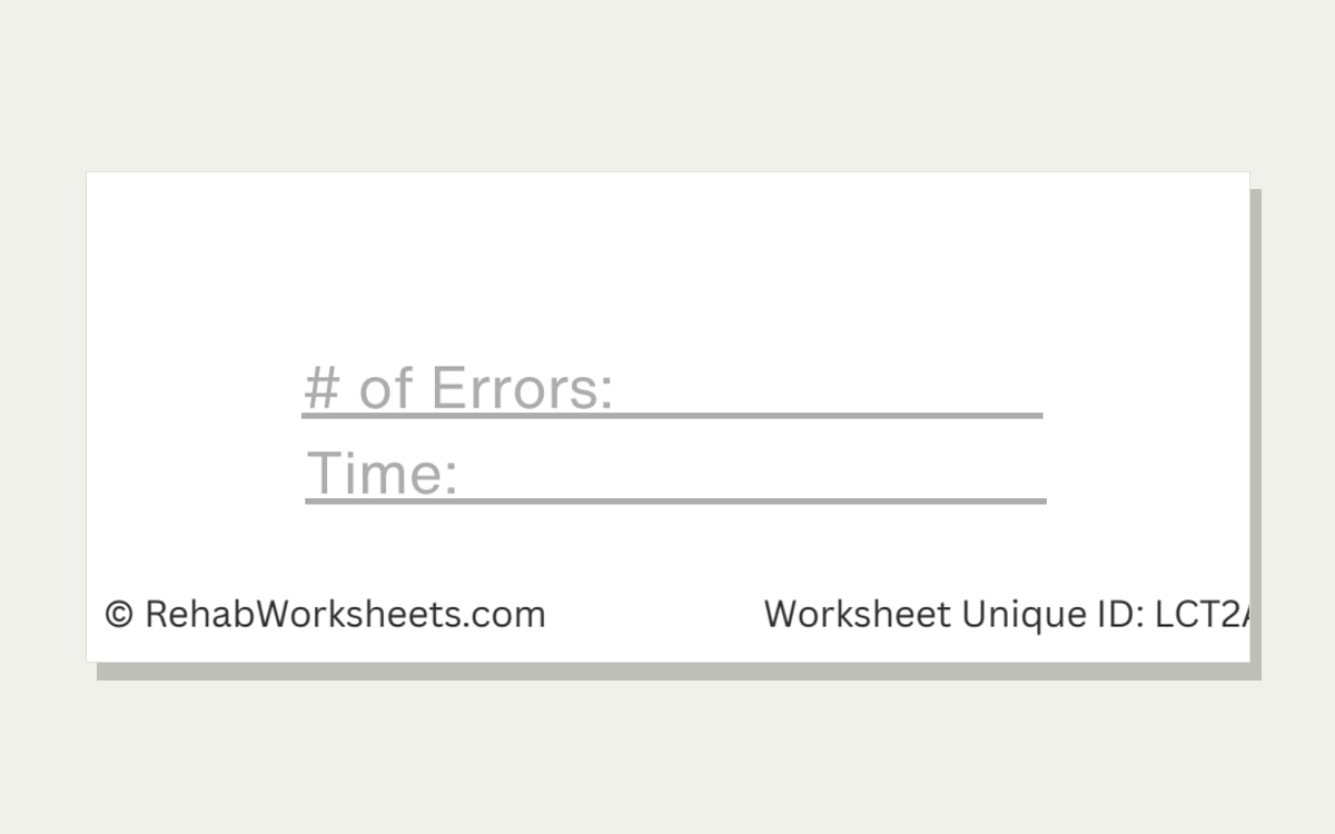 Time it and count errors