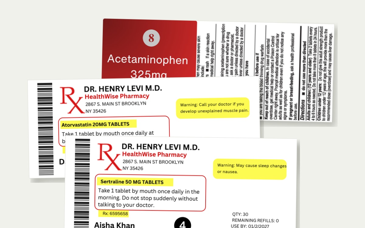 Label reading